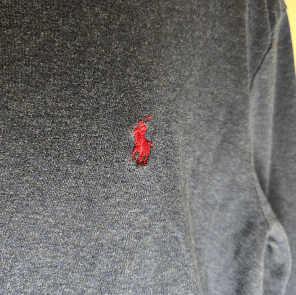 Polo Ralph Lauren Shirt Mens Sz XL Long Sleeve Polo Blue w/ Red Pony Logo Golf
